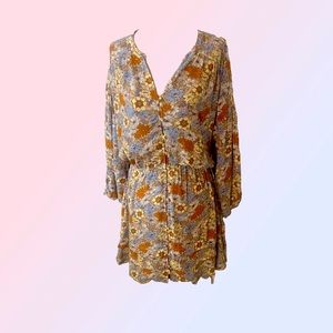 Amuse Society - NWT - Button Down Floral Dress - Size Medium